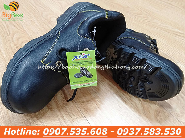 Giày XP đen chỉ vàng