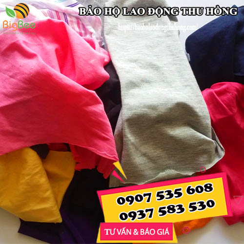 giẻ lau chi tiết máy thun cotton không bụi