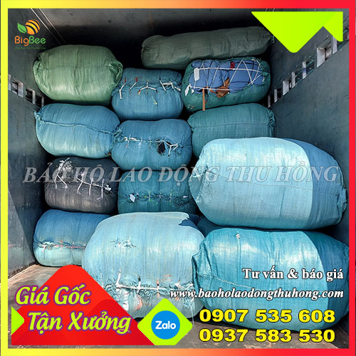 Giẻ lau máy đóng bao sẵn 50kg Giẻ lau máy đóng bao sẵn 50kg