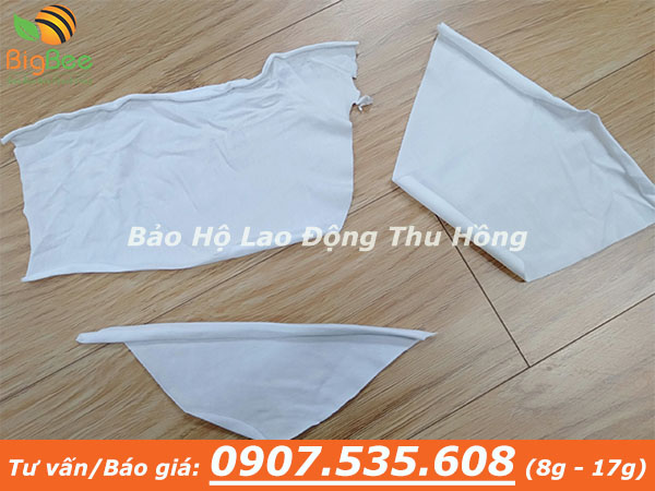 giẻ lau trắng size nhỏ dùng chùi máy móc văn phòng