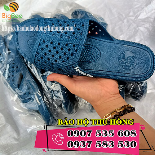 hình ảnh dép tổ ong xanh đen người lớn