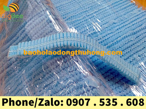 hình dáng của nón trùm đầu y tế xanh