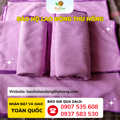 Khăn lau Microfiber 30x30cm Khăn lau Microfiber 30x30cm nhỏ gọn, vừa tay