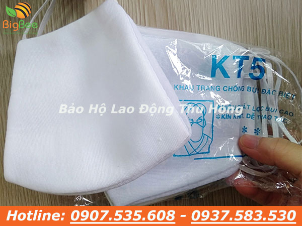 Khẩu trang 3 lớp KT5 màu trắng
