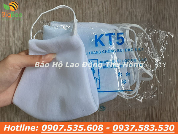 khẩu trang chống bụi KT5 màu trắng