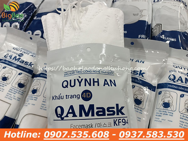 Khẩu trang con cá 4D KF94 giá sỉ rẻ, chính hãng