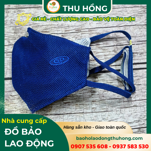 Khẩu trang than hoạt tính màu xanh 5 lớp