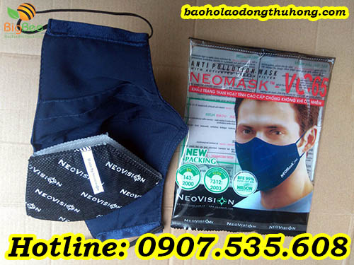 khẩu trang than hoạt tính Neomask VC65 lọc bụi mịn
