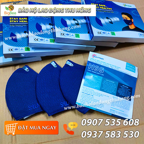 Khẩu trang than hoạt tính Sun Mask H95 7 lớp giá rẻ Khẩu trang than hoạt tính Sun Mask H95 7 lớp giá rẻ