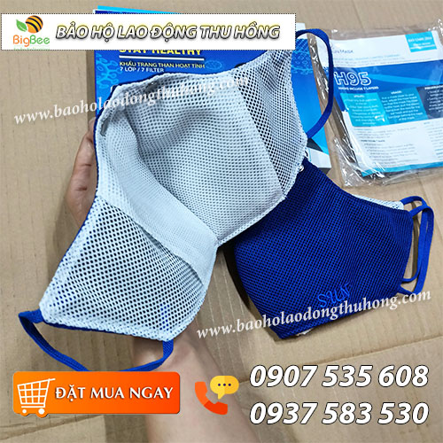 Khẩu trang than hoạt tính Sun Mask H95 7 lớp lọc Khẩu trang than hoạt tính Sun Mask H95 7 lớp lọc