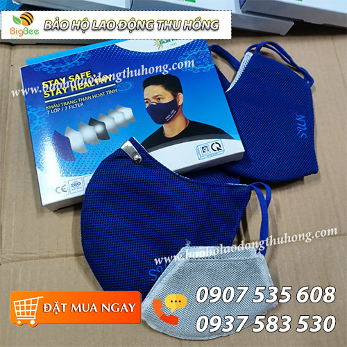Khẩu trang than hoạt tính Sun Mask H95 màu xanh Khẩu trang than hoạt tính Sun Mask H95 màu xanh