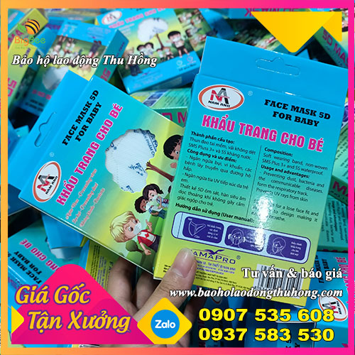 Khẩu trang trẻ em 5d Famapro hộp 10 cái Khẩu trang trẻ em 5d Famapro hộp 10 cái