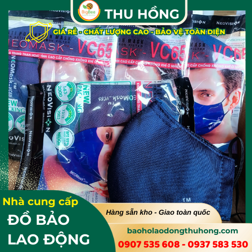 Khẩu trang vải kháng khuẩn VC65 Khẩu trang vải kháng khuẩn VC65