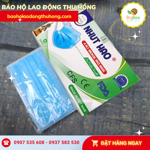 Khẩu trang y tế 4 lớp kháng khuẩn bịch 10 cái Khẩu trang y tế 4 lớp kháng khuẩn bịch 10 cái