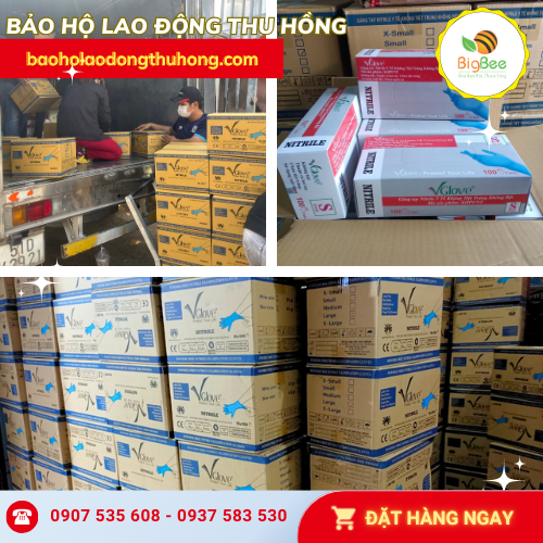 Kho sỉ găng tay y tế Nitrile Vglove giá rẻ tận gốc TPHCM Kho sỉ găng tay y tế Nitrile Vglove giá rẻ tận gốc TPHCM