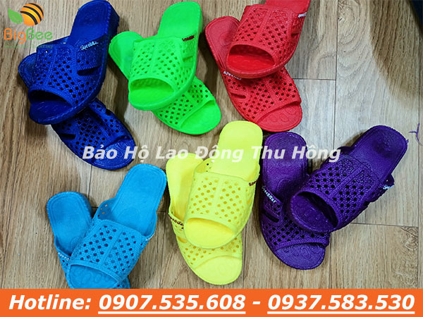Kho sỉ rẻ dép lỗ tổ ong nhiều màu tại TPHCM
