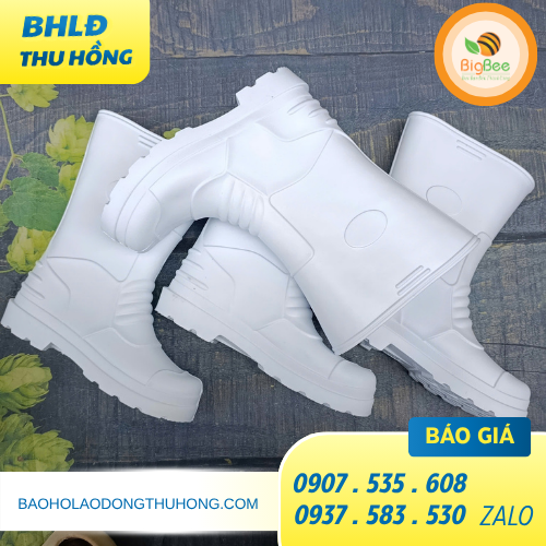 Kho sỉ ủng xốp siêu nhẹ VAC màu trắng giá rẻ Kho sỉ ủng xốp siêu nhẹ VAC màu trắng giá rẻ