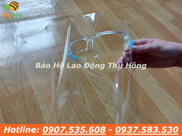 kính chống giọt bắn có gọng