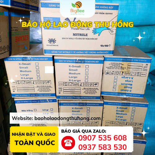 Giao hàng 20 thùng găng tay y tế Vglove Nitrile Lý do Thu Hồng là nguồn găng tay y tế Vglove Nitrile giá sỉ rẻ
