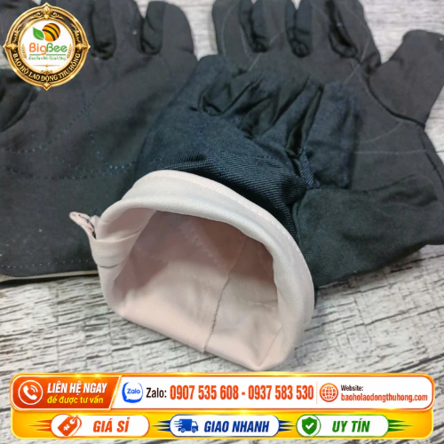Mặt trong bao tay kaki 2 lớp lót vải chống nóng Mặt trong bao tay kaki 2 lớp lót vải chống nóng