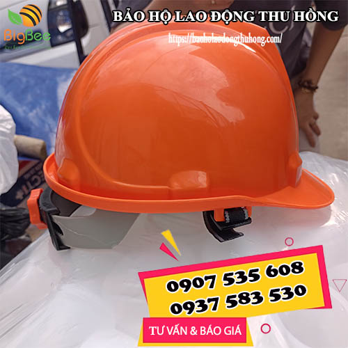 Mũ bảo hộ cam cho công nhân chủ nhà thầu  Mũ bảo hộ cam cho công nhân chủ nhà thầu