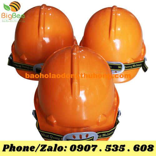 mũ bảo hộ công trường màu cam nam nữ bền, đẹp, khó bể