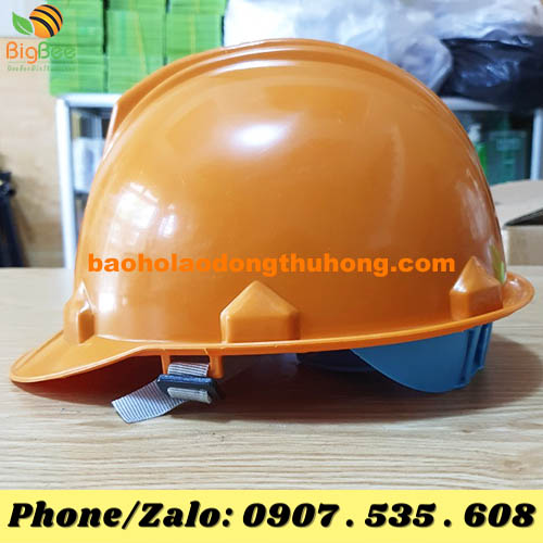 mũ bảo hộ công trường màu cam