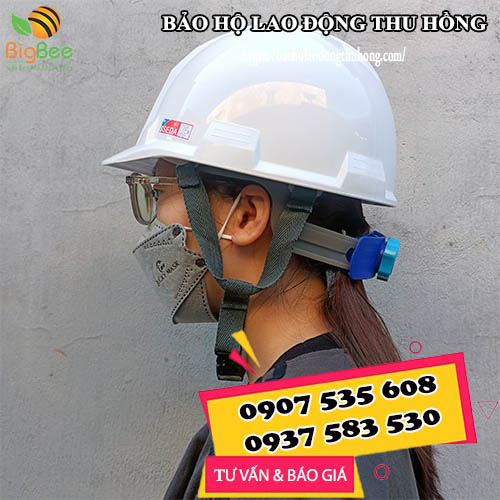 mũ bảo hộ lao động sseda hàn quốc màu trắng nhựa ABS