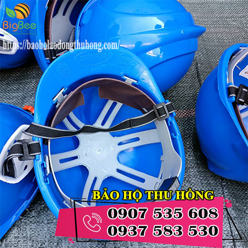 mũ bảo hộ lao động Việt Nam màu xanh cho công nhân