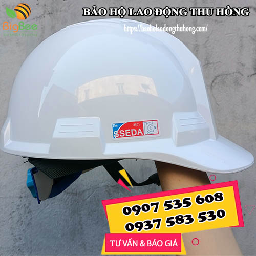 mũ bảo hộ SSEDA Hàn Quốc màu trắng