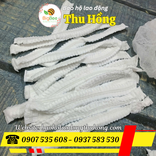 Mũ con sâu y tế màu trắng bao trùm tóc cho nam nữ Mũ con sâu y tế màu trắng bao trùm tóc cho nam nữ