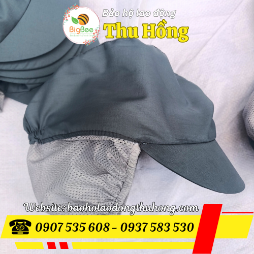 Mũ lưỡi trai công nhân vải kate phối lưới cho nam nữ Mũ lưỡi trai công nhân vải kate phối lưới cho nam nữ