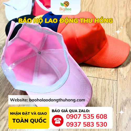 Mũ lưỡi trai nam nữ đẹp Mũ lưỡi trai nam nữ vải kaki dày dặn, bền bỉ