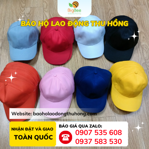 Mũ lưỡi trai trơn giá sỉ rẻ Mũ lưỡi trai trơn giá sỉ cho công nhân đóng gói tại xưởng, kho hàng
