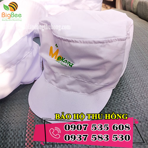 mũ nón trùm tóc công nhân có in logo theo yêu cầu