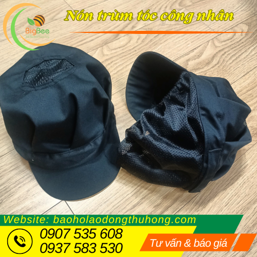 Mũ nón vải trùm tóc công nhân gọn gàng, sạch sẽ Mũ nón vải trùm tóc công nhân gọn gàng, sạch sẽ