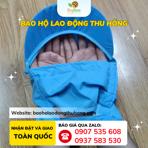 Mũ trùm đầu thuỷ sản Mũ trùm đầu thuỷ sản kín đáo che tóc