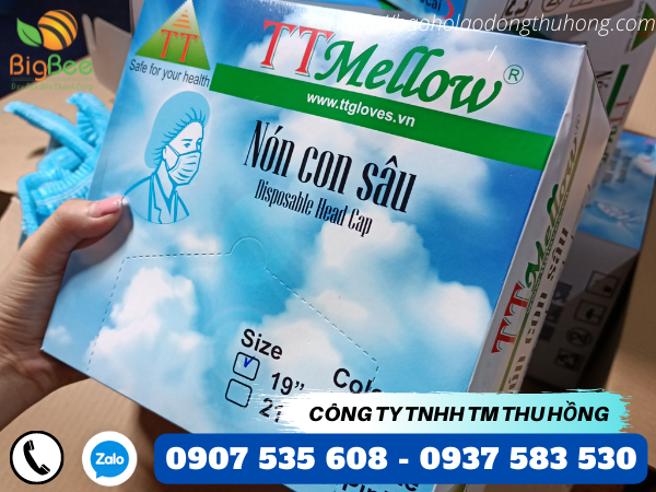 Mũ vải con sâu y tế TTMellow