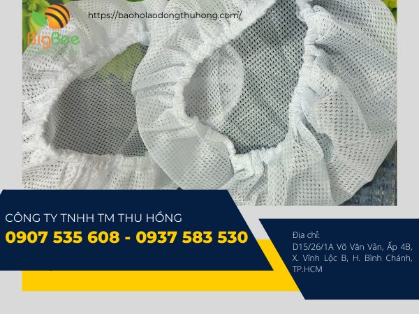 Mũ vải lưới trùm tóc công nhân