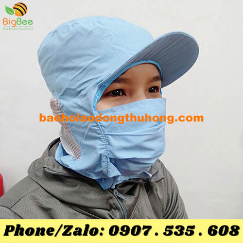 mũ vải trùm tóc thủy sản có khẩu trang