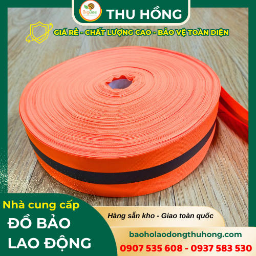 Thu Hồng chuyên cung cấp cuộn dây phản quang giá rẻ, đẹp, bền Mua cuộn dây vải phản quang màu cam giá rẻ tại TPHCM