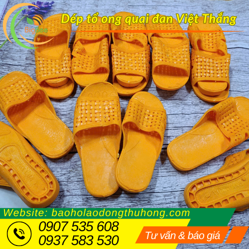 Mua dép tổ ong quai đan Việt Thắng giá sỉ rẻ tại Thu Hồng