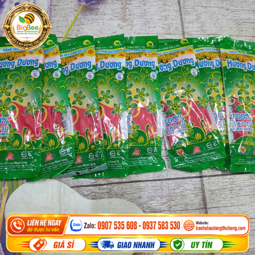 Thu Hồng chuyên găng tay cao su Hướng Dương size S giá rẻ Mua găng tay cao su Hướng Dương màu đỏ size S giá rẻ