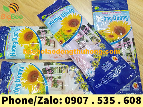 mua sỉ găng tay cao su hướng dương chống hóa chất giá rẻ ở đâu?