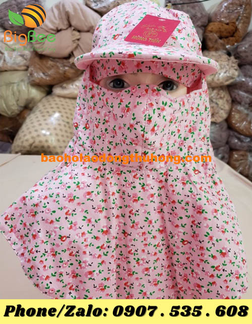 nguồn sỉ nón vải che đầu chống nắng cho chị em rẻ ở TPHCM