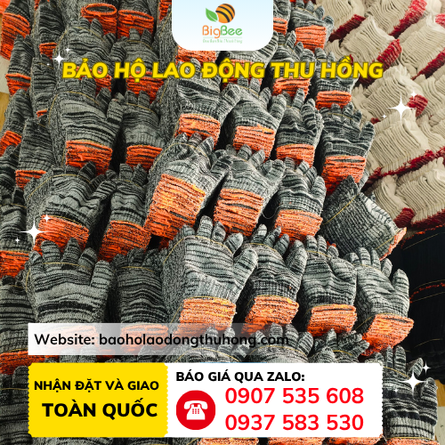 Bao tay sợi muối tiêu 70g Nhận báo giá sỉ bao tay sợi muối tiêu 70g tận xưởng