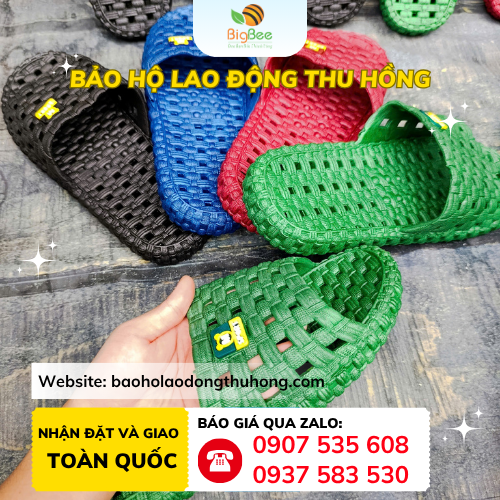 Dép lỗ đi trong nhà Nhiều màu dép đi trong nhà có lỗ