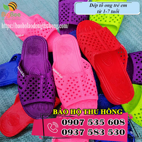 nơi bán dép tổ ong trẻ em giá rẻ từ 1-7 tuổi loại mỏng nhẹ