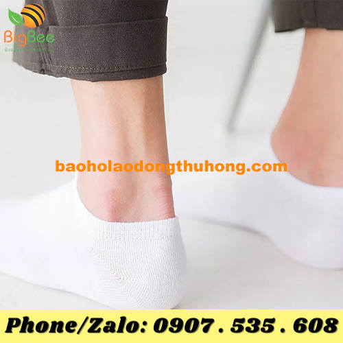 nơi bỏ sỉ vớ trơn trắng đi giày bảo hộ, freeship tận nơi