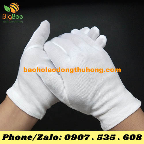 nơi lấy sỉ găng tay bảo hộ vải thun cotton trắng nhiều loại